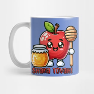 Shana Tova Kawaii Apple and Honey Mug